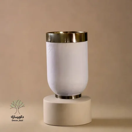 گلدان مخمل لبه استیل